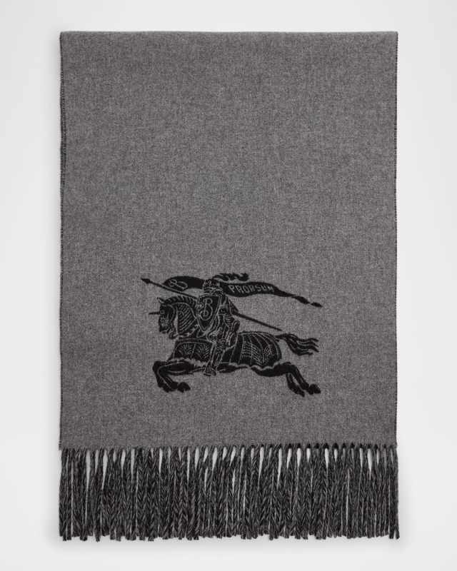 Men's Cashmere EKD Jacquard Scarf
