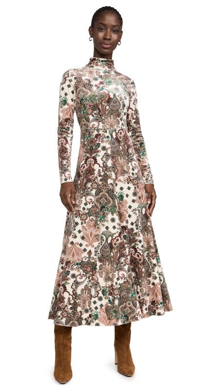 Cara Cara Agata Velvet Dress Cascade Blush