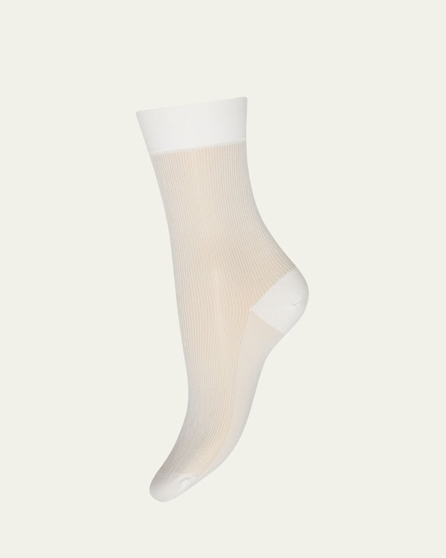 Ribbed Crew Socks
