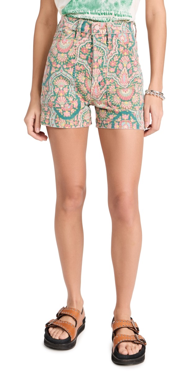 MOTHER The Curbster Shorts Under The Rug