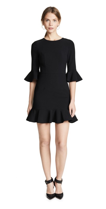 Black Halo Brooklyn Dress Porcelain