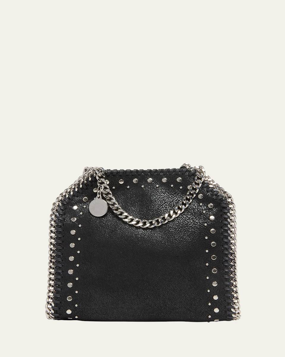 Falabella Tiny Studded Vegan Leather Tote Bag