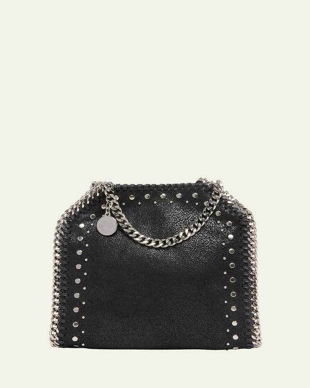 Falabella Tiny Studded Vegan Leather Tote Bag