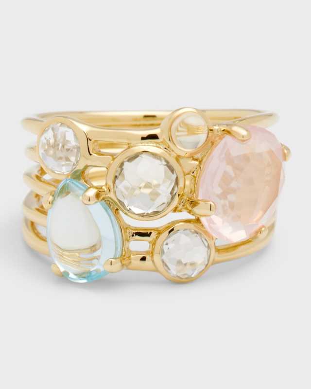 18K Rock Candy Gelato 6-Stone Cluster Ring in Sorbet, Size