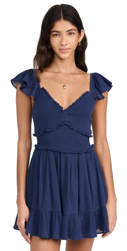 LoveShackFancy Ivella Dress Midnight