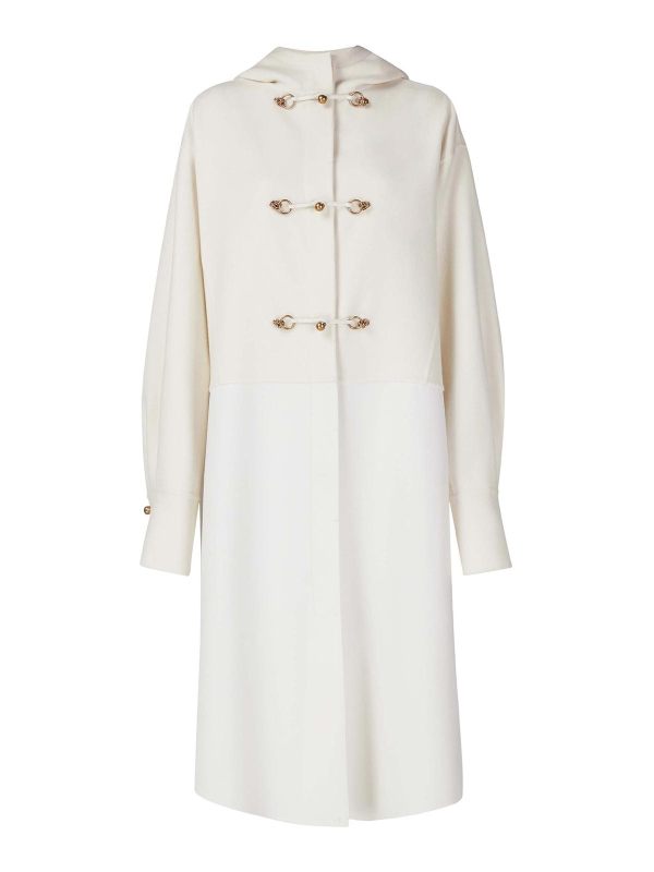 Gabriele Colangelo Manteau Court - Blanc
