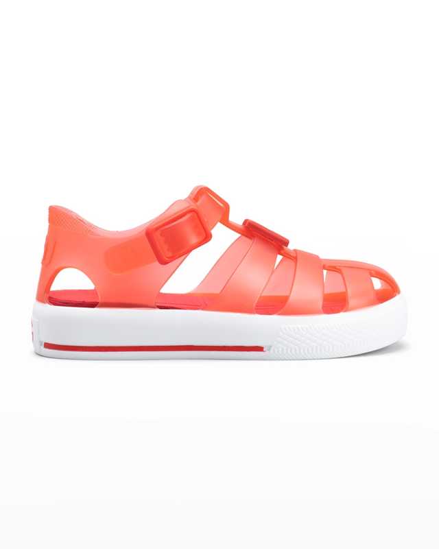 Girl's Logo Caged Jelly Sandals, Baby/Toddler/Kids