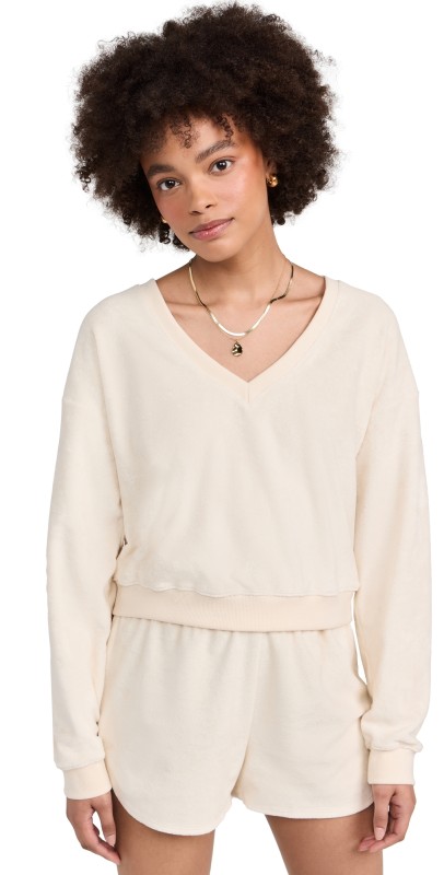 Beyond Yoga Tropez Pullover Pristine Cream