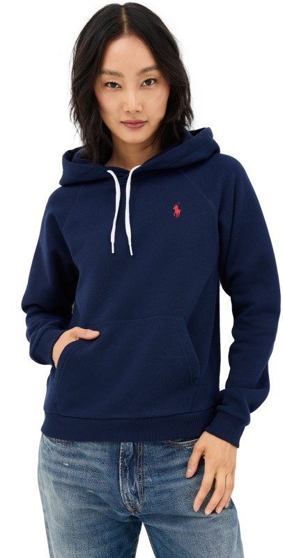 Polo Ralph Lauren Shrunken Hood Sweatshirt Cruise Navy