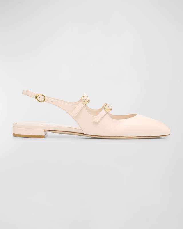 Benni Leather Mary Jane Ballerina Flats