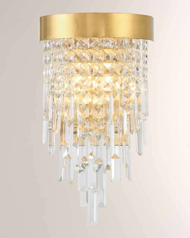 Winfield 2-Light Antiqued Gold Wall Mount