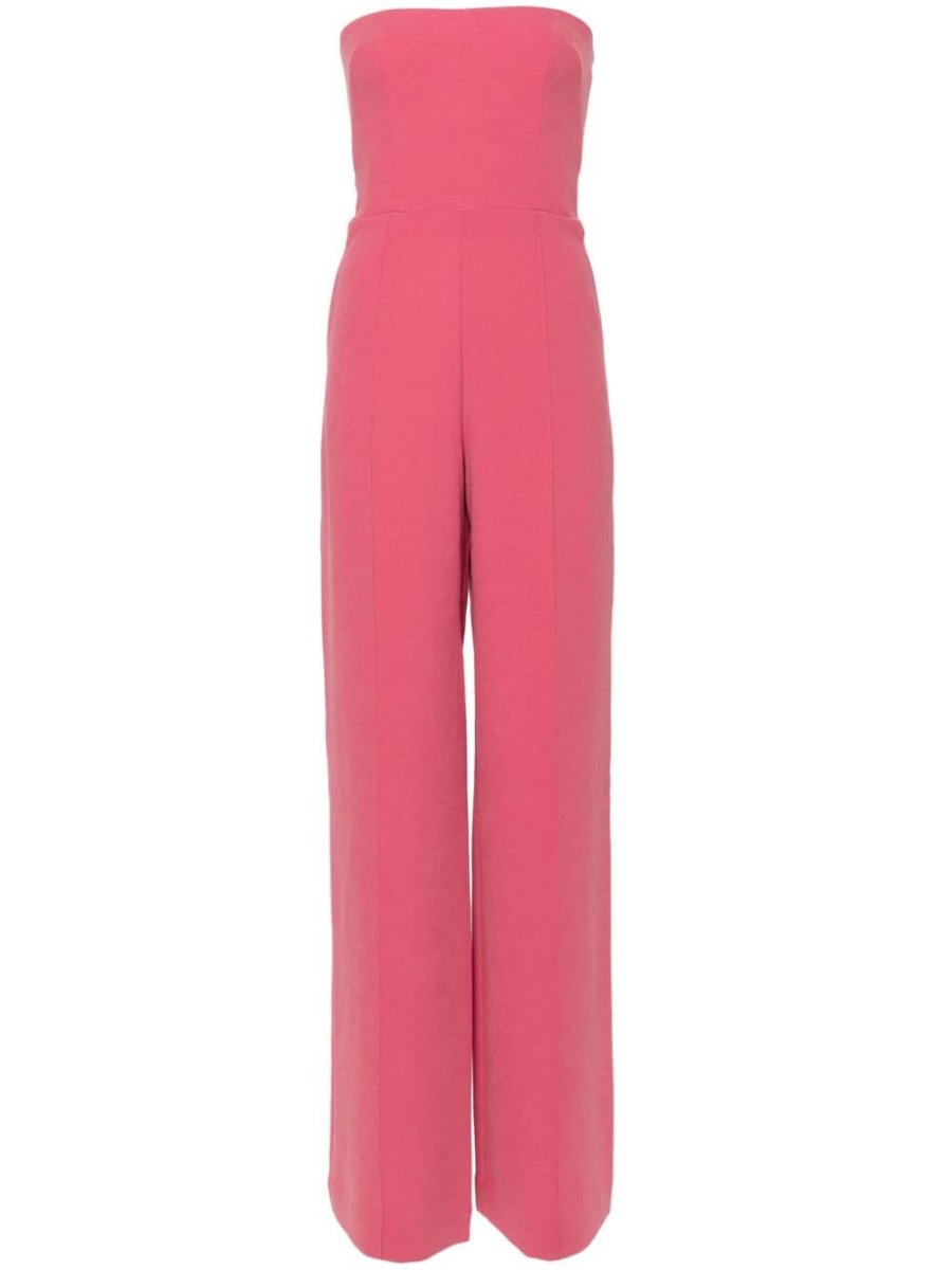 strapless wide-leg jumpsuit