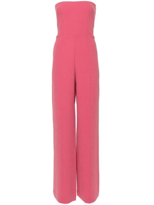 strapless wide-leg jumpsuit
