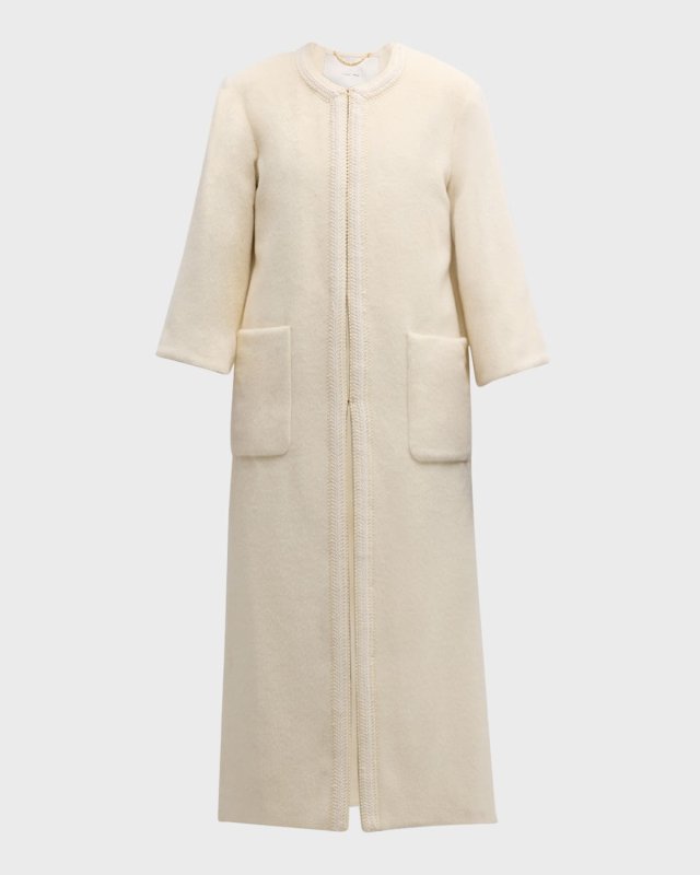 Suri Alpaca-Wool Long Coat