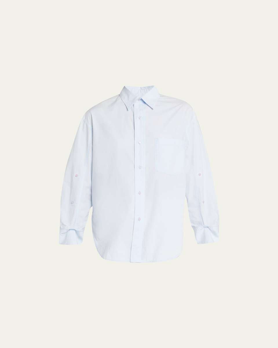 Kayla Button-Front High-Low Shirt