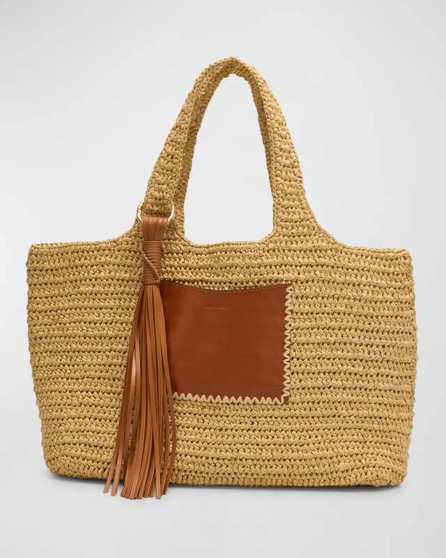 Kamari Crochet Shopper Tote Bag