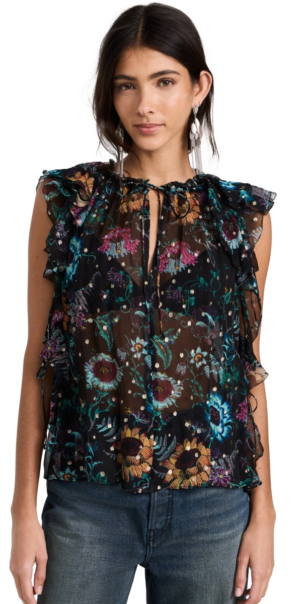 Ulla Johnson Dominique Top Black Iris
