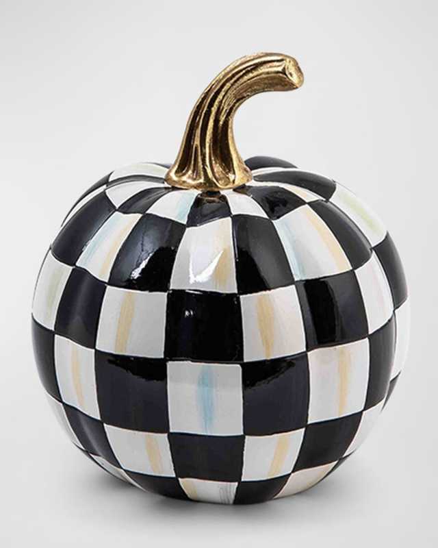 Courtly Check Glossy Mini Pumpkin