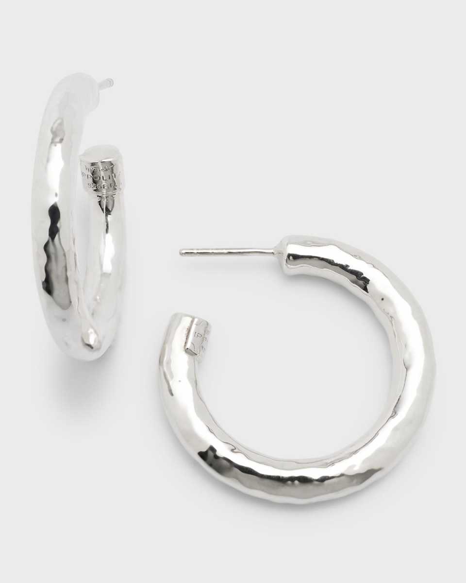 Small Hoop Earrings in Sterling Silver