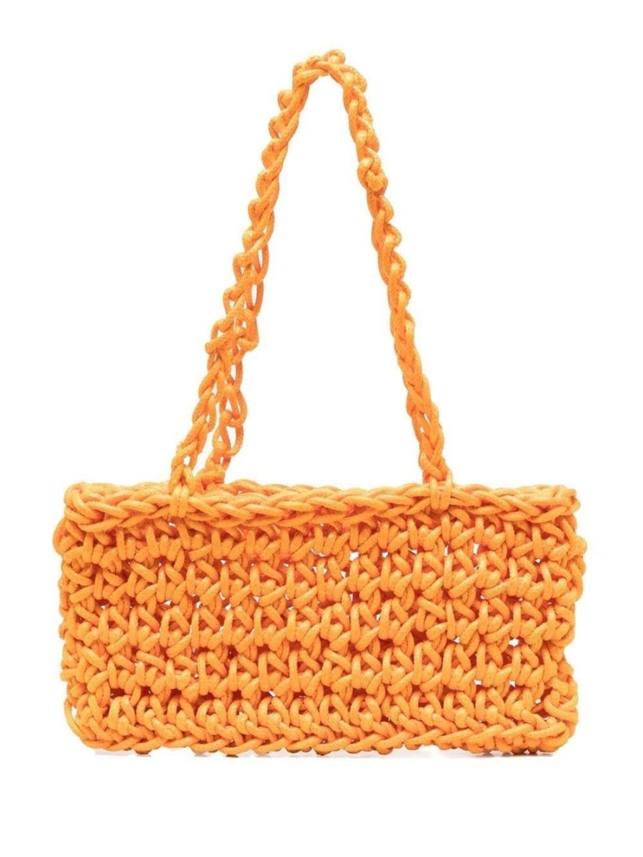 knitted shoulder bag