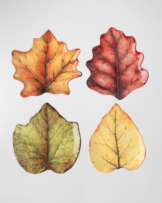 Forest Walk Leaf Plates, Set of 4