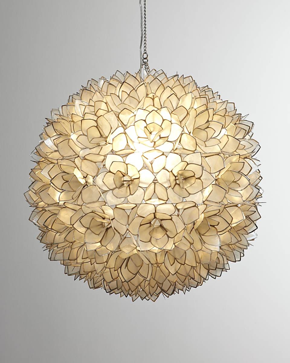 Capiz-Shell 1-Light Pendant