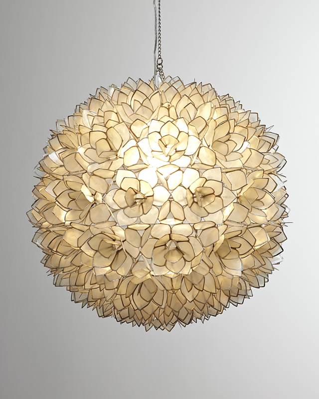 Capiz-Shell 1-Light Pendant
