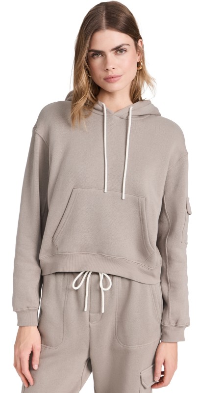 Z Supply Cargo Hoodie Lunar Grey
