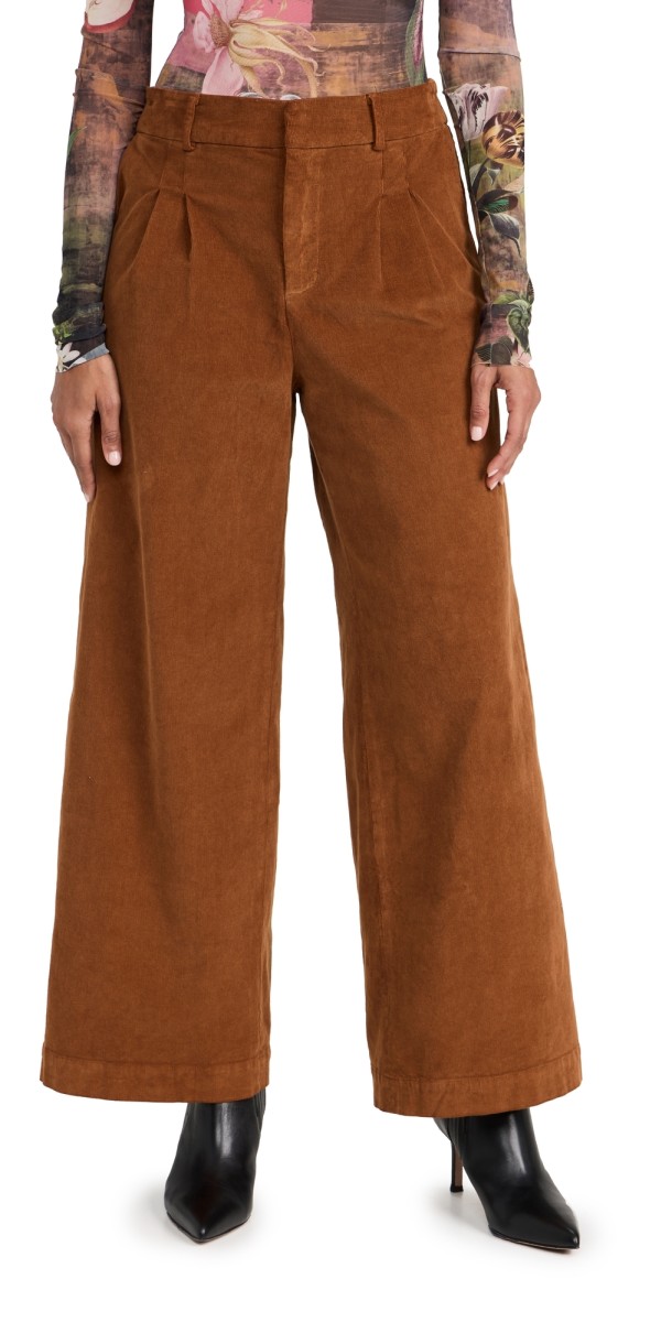 NSF Santiago Hw Cord Wide Leg Caramel