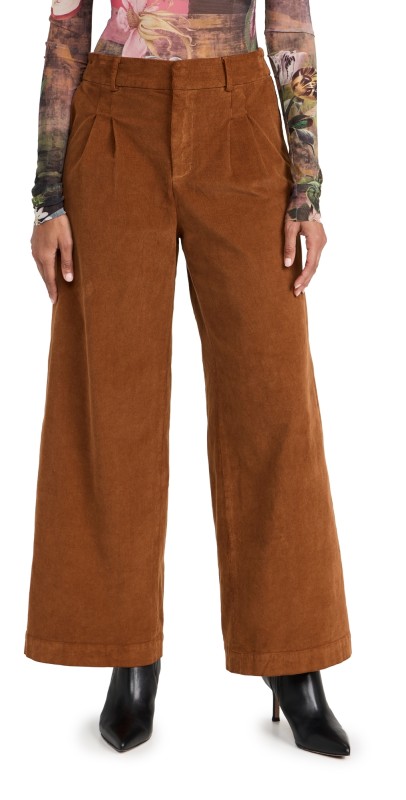 NSF Santiago Hw Cord Wide Leg Caramel