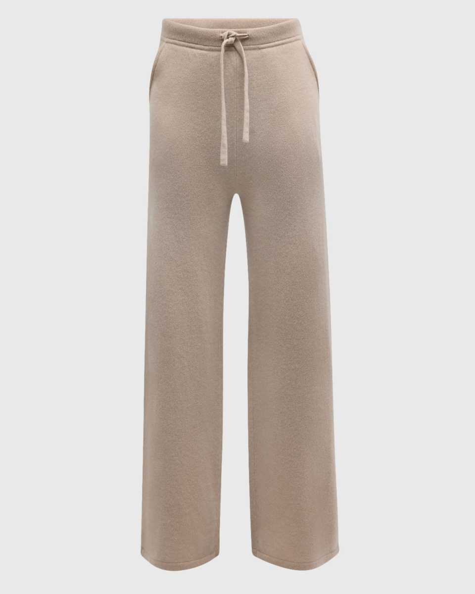 Cashmere Straight-Leg Knit Pants