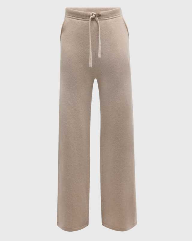 Cashmere Straight-Leg Knit Pants