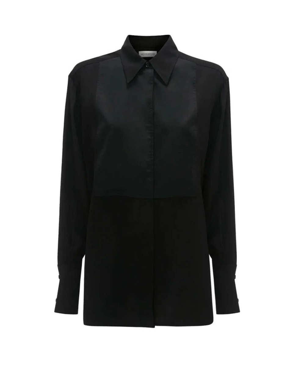 Contrast Bib Shirt