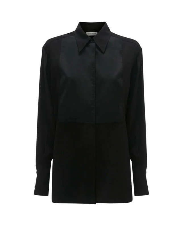 Contrast Bib Shirt