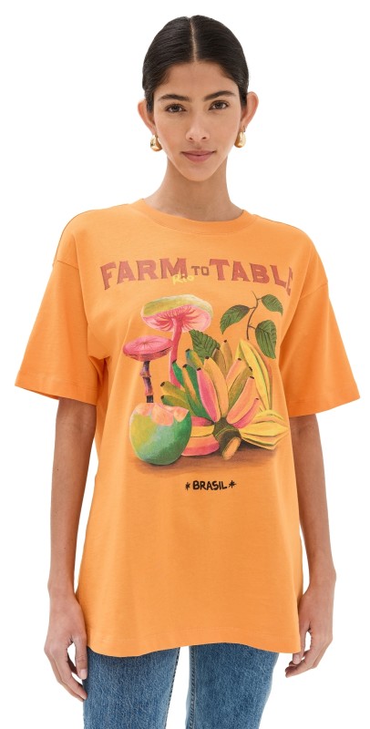 FARM Rio Farm To Table Relaxed T-Shirt Orange