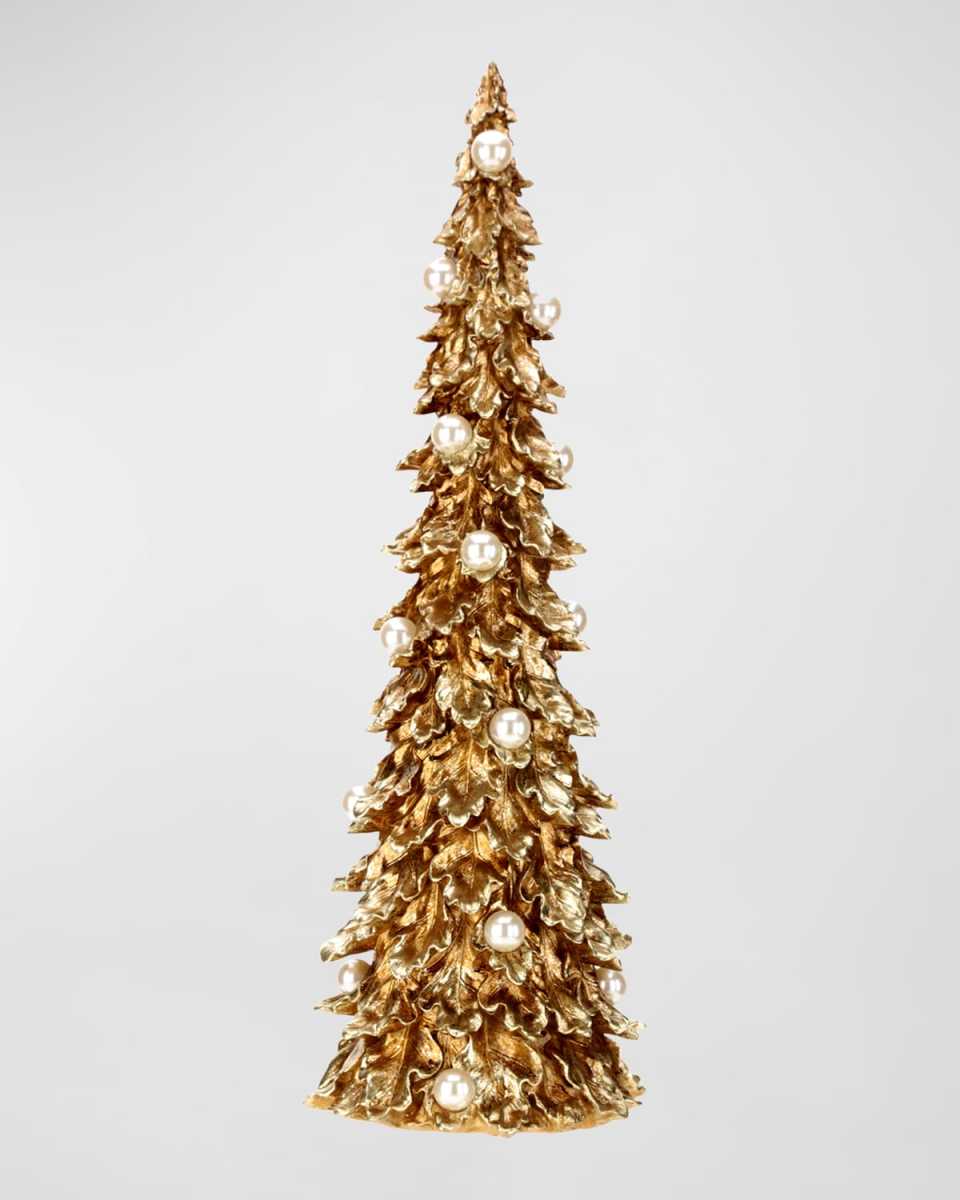 Gilded Pearl Christmas Tree, Large