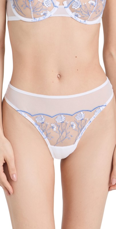 Skarlett Blue Enamoured Thong White / Blue Nile