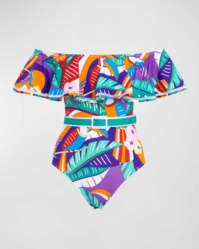 Tropicana Bianca Belted One-Piece Swimsuit