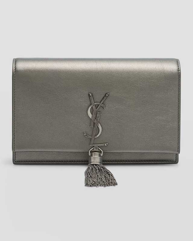 Kate Mini Tassel YSL Wallet on Chain in Smooth Leather