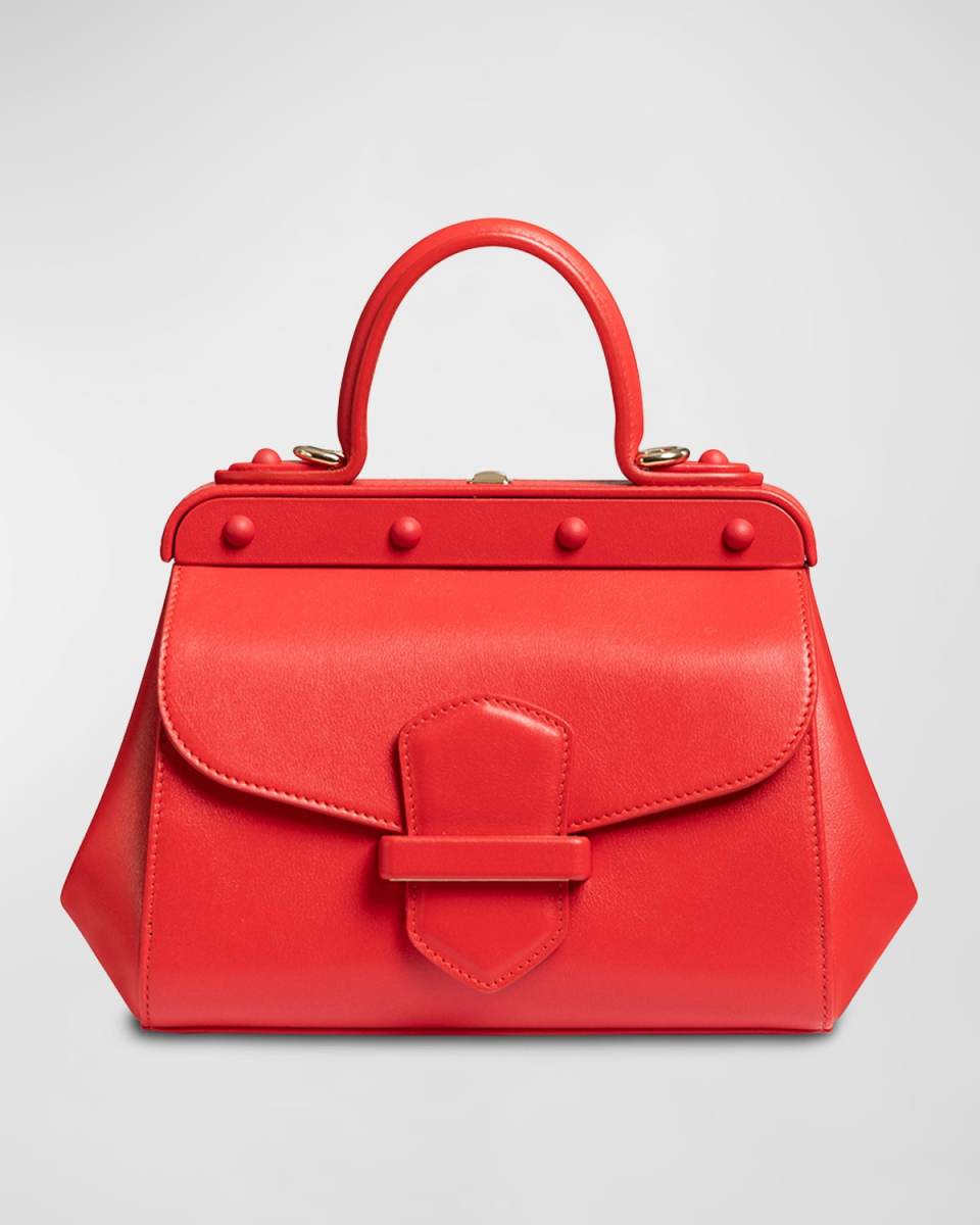 Margherita Small Leather Top-Handle Bag
