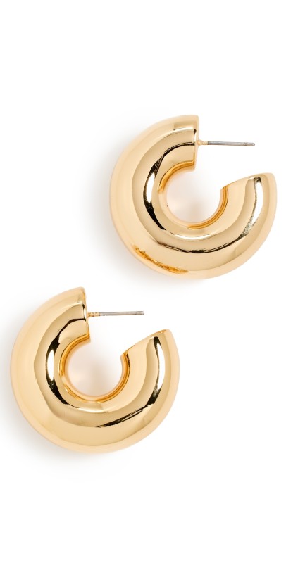 SHASHI Ava Hoop Earrings Gold