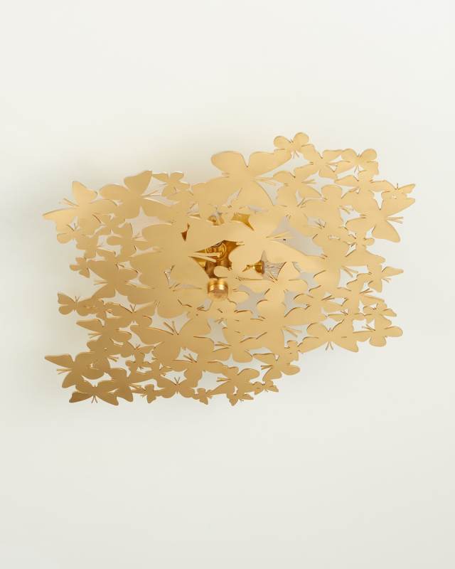 Large Butterfly Flush Mount Light