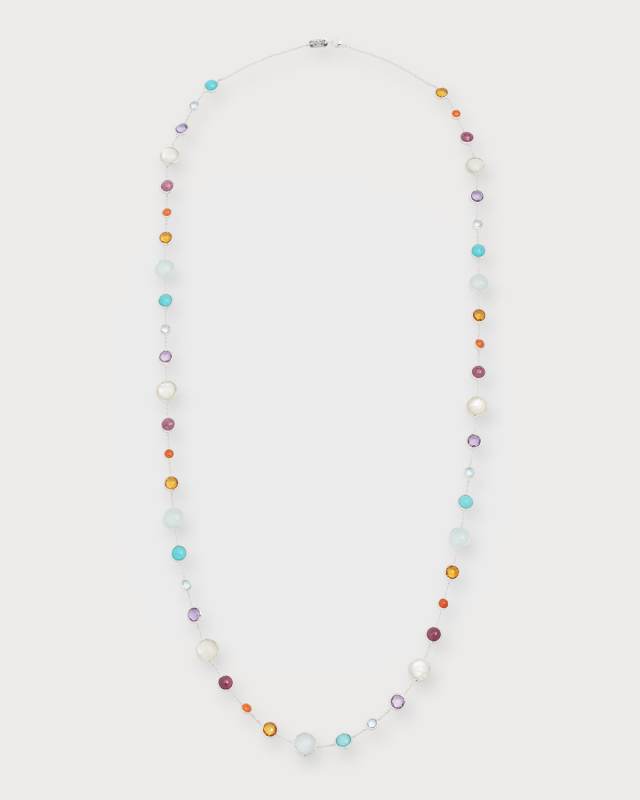 Lollitini Long Necklace in Sterling Silver