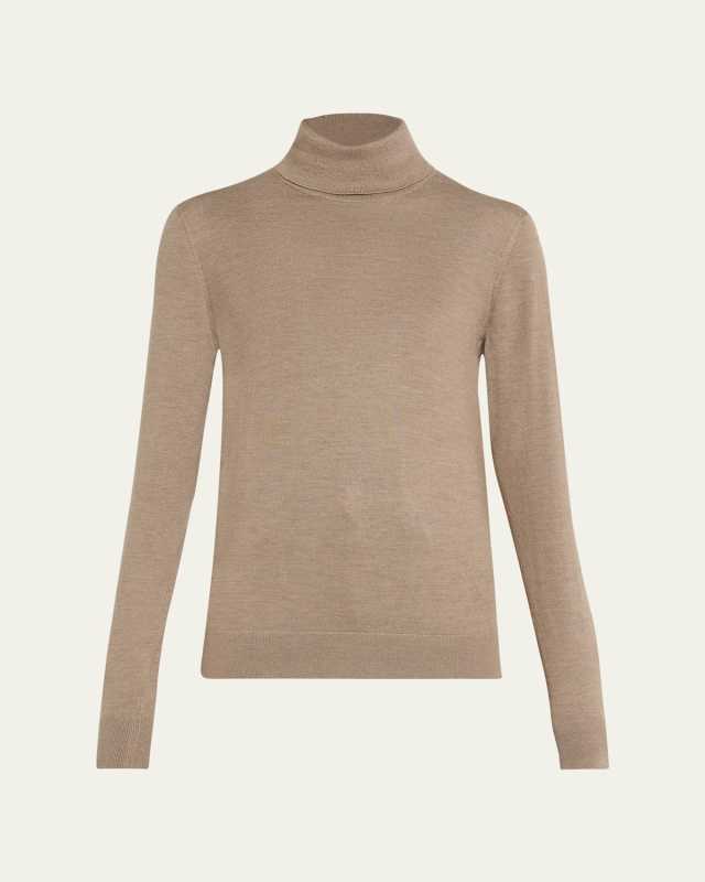Turtleneck Cashmere Jersey Sweater