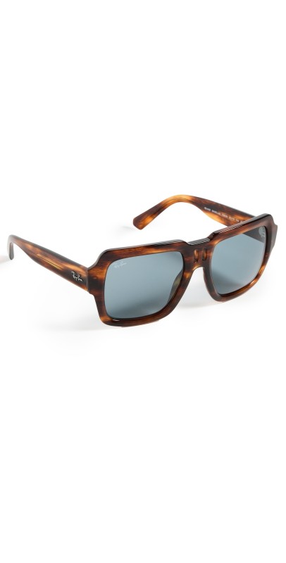 Ray-Ban Magellan Sunglasses Striped Havana/Blue