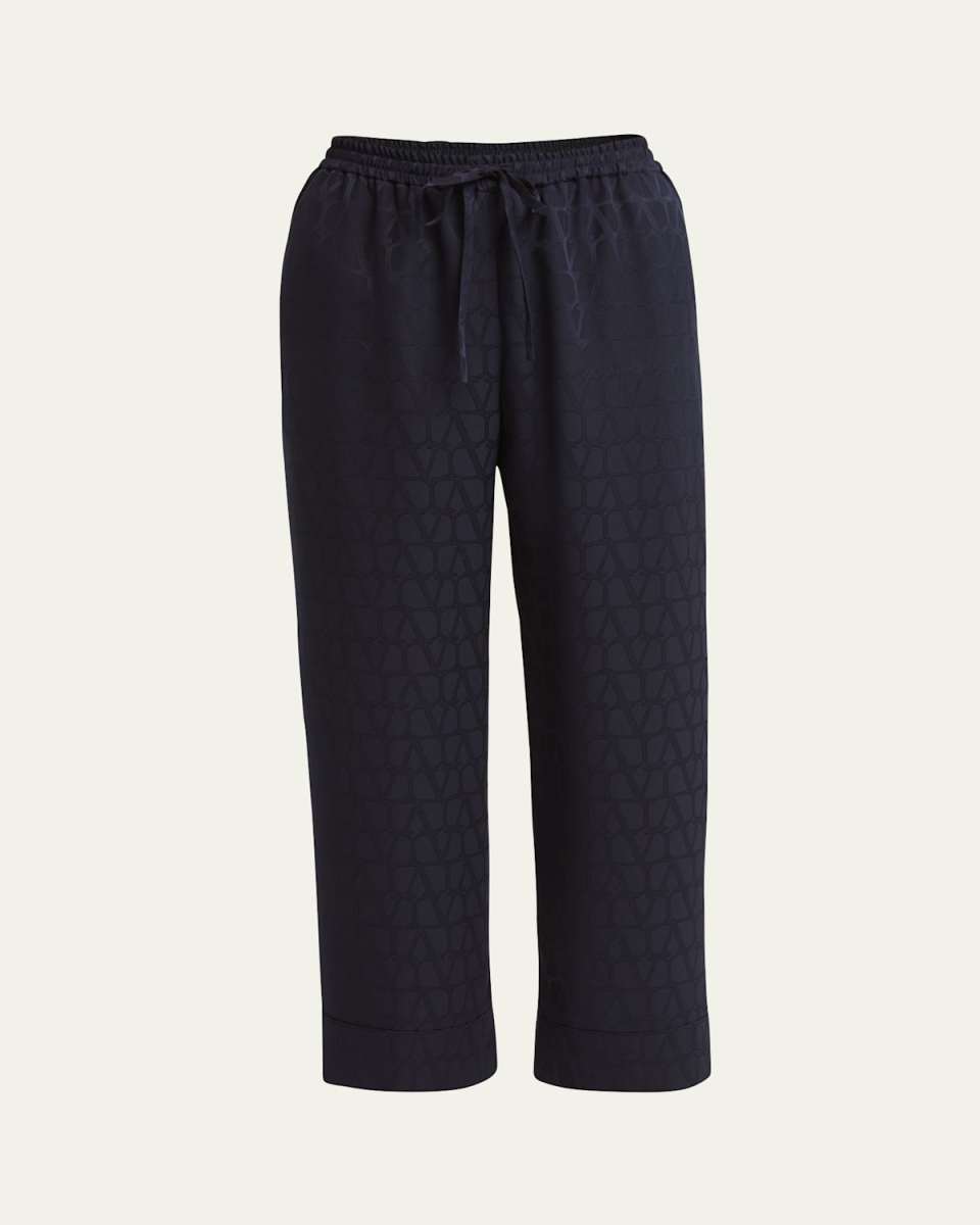 Iconograph Silk Pajama Capri Pants