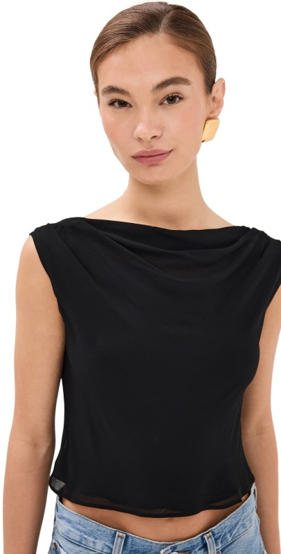 Reformation Ezra Top Black