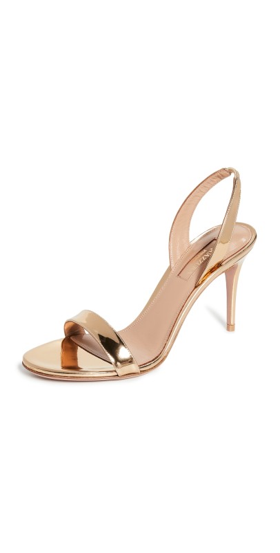 Aquazzura So Nude Sandals 85 Soft Gold