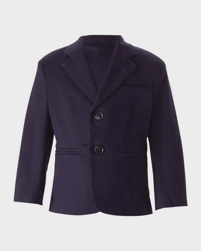 Boy's Two-Button Cotton Blazer, Size 2-10