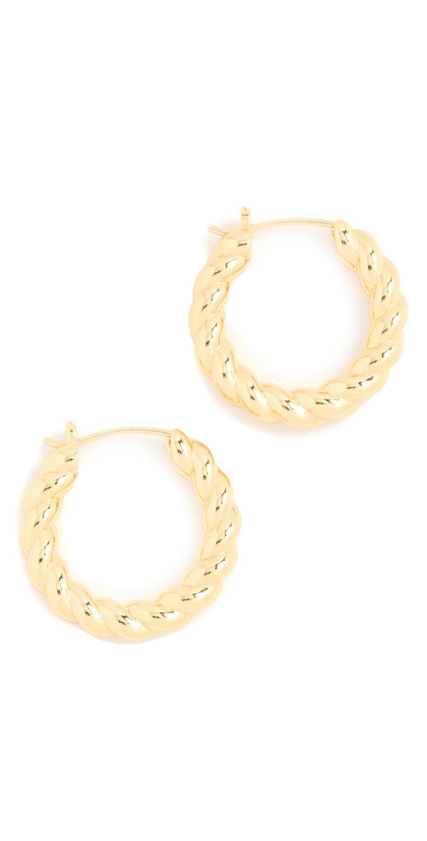 Gorjana Crew Hoops Gold